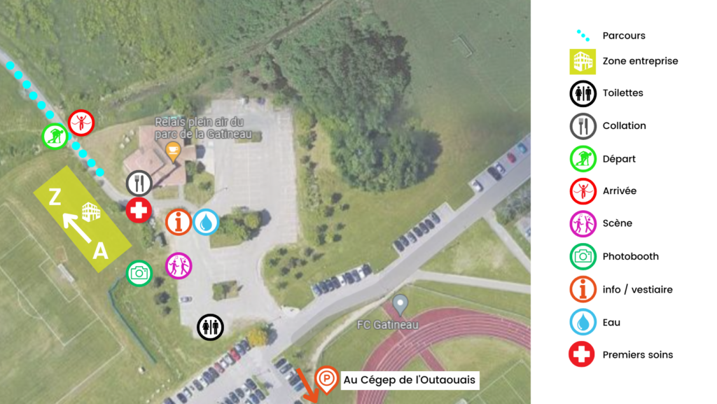 Carte-site-depart-Defi-Entreprises-Gatineau-2023 - Défi Entreprises